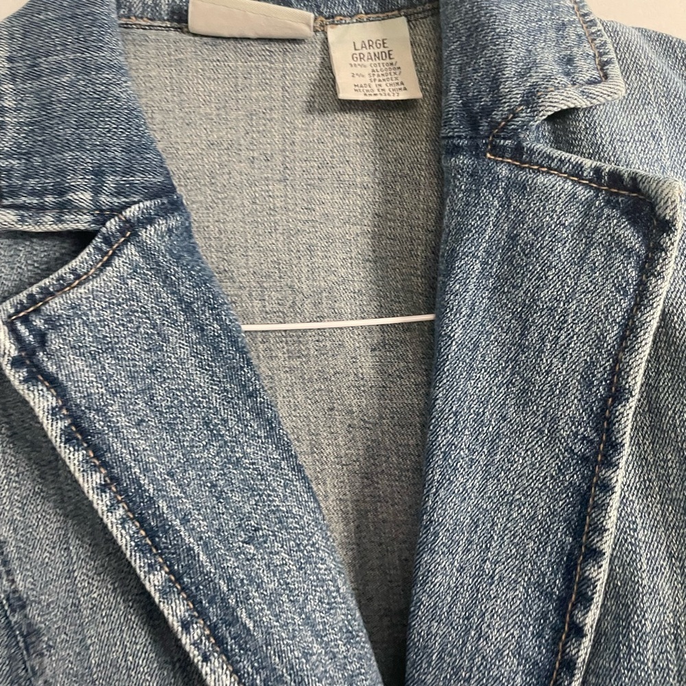 St. John’s Bay Denim Blue Women's Jacket in size large - Picture 6 of 15